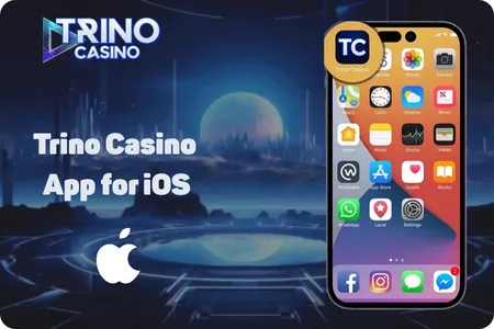 Official Trino Casino iOS shortcut setup displayed on iPhone screen