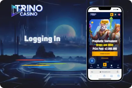 Logging In Trino Casino app