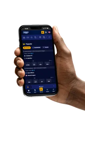 Live betting in Trino Casino app with updated odds